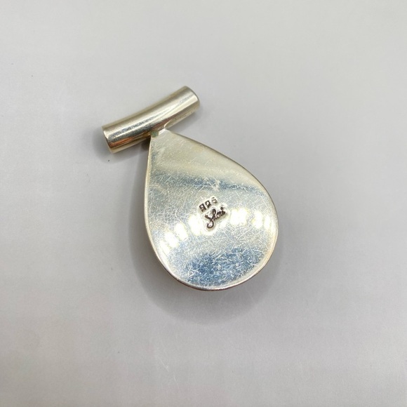 Sheri Leibert Sterling Silver Pearl Teardrop Pendant - Picture 5 of 5